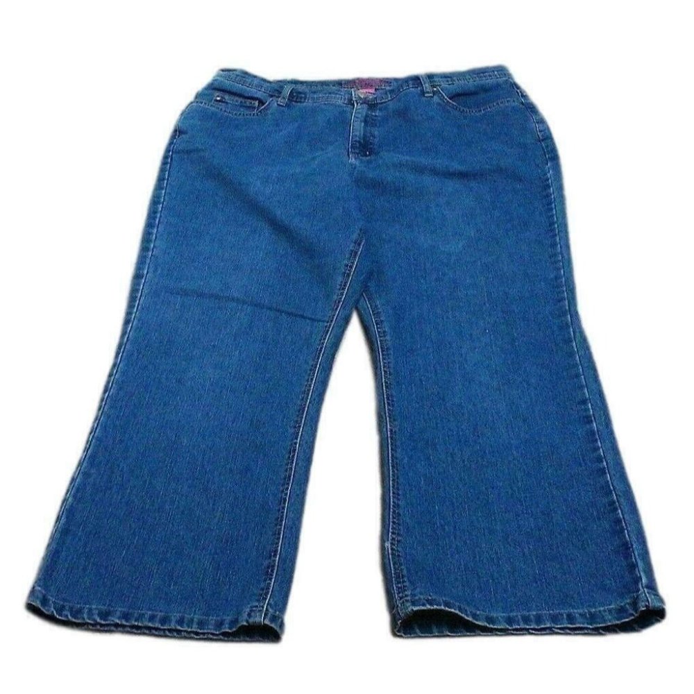 Liz & Me Women's Jeans (38x26) Signature Tummy-Support Stretch Med-Wash Sz 18WP - Picture 1 of 16